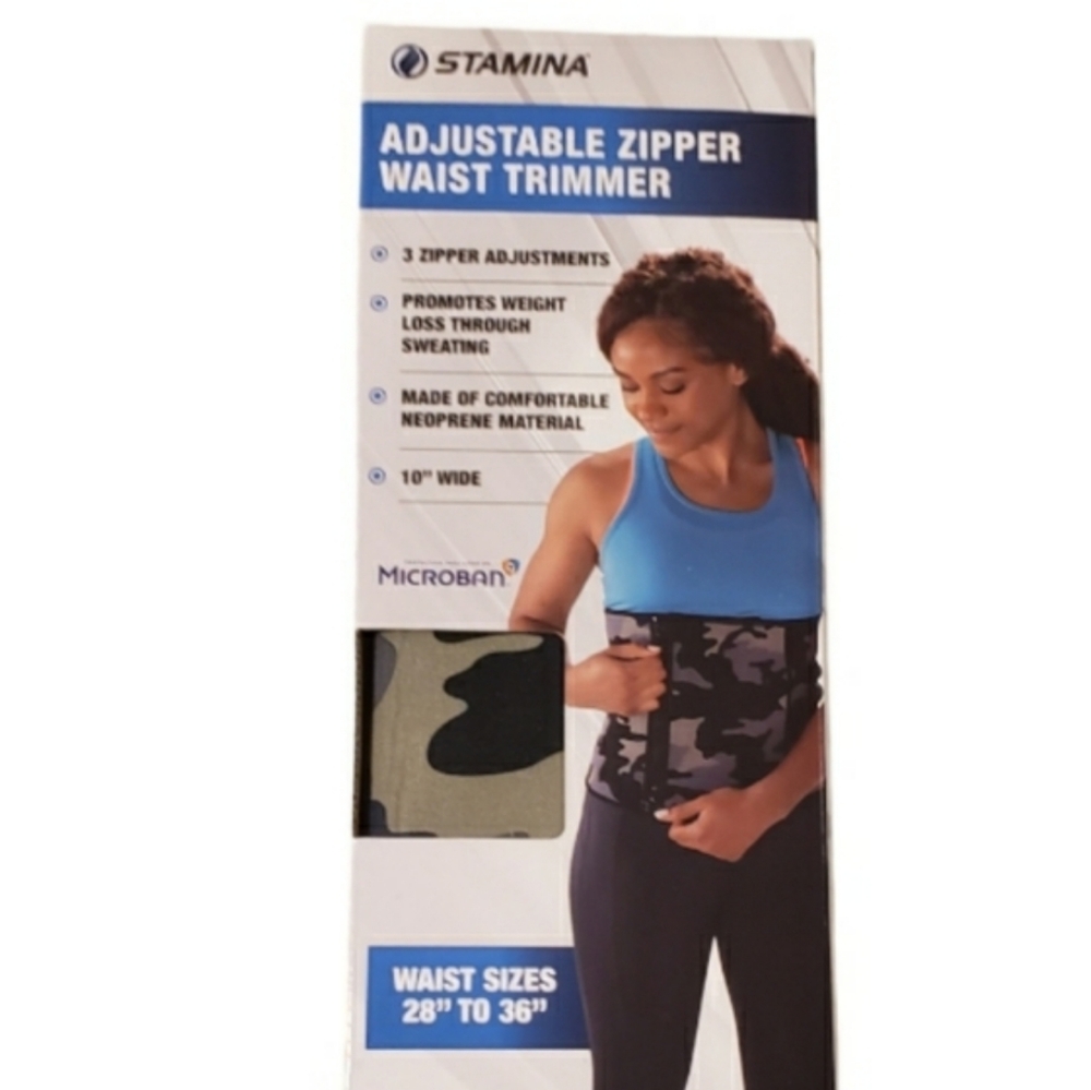 Zipper waist trimmer
